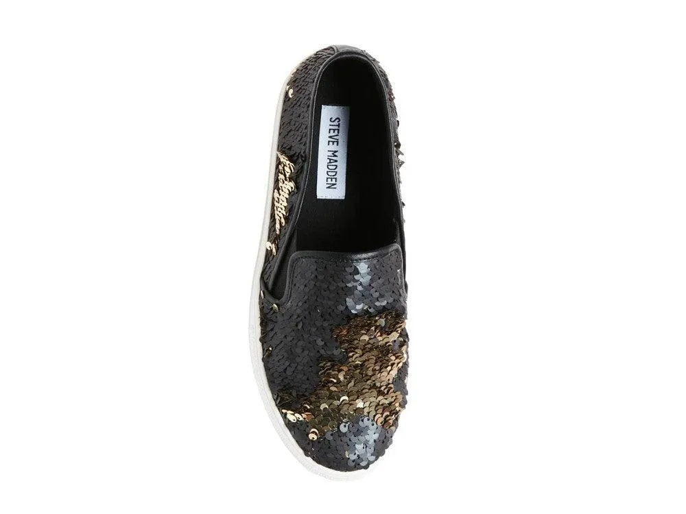 STEVE MADDEN Black Sequin GILLS-S