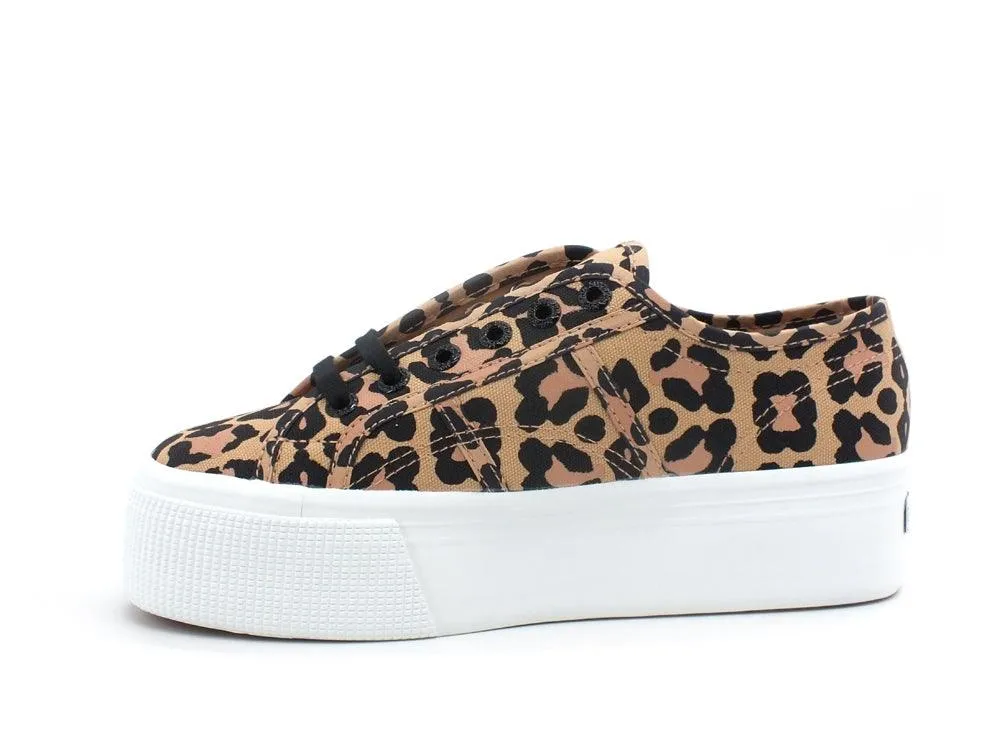 SUPERGA 2790 Print Sneaker Donna Platform Big Classic Leopard S11317W