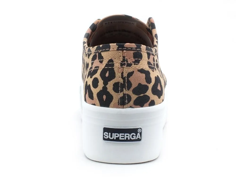 SUPERGA 2790 Print Sneaker Donna Platform Big Classic Leopard S11317W