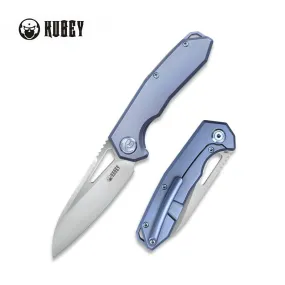 Vagrant Frame Lock Folding Knife Blue Titanium Handle (2.9 Sandblast CPM-S30V) KB284B