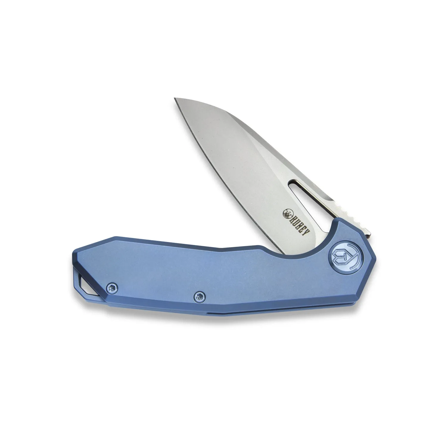 Vagrant Frame Lock Folding Knife Blue Titanium Handle (2.9 Sandblast CPM-S30V) KB284B