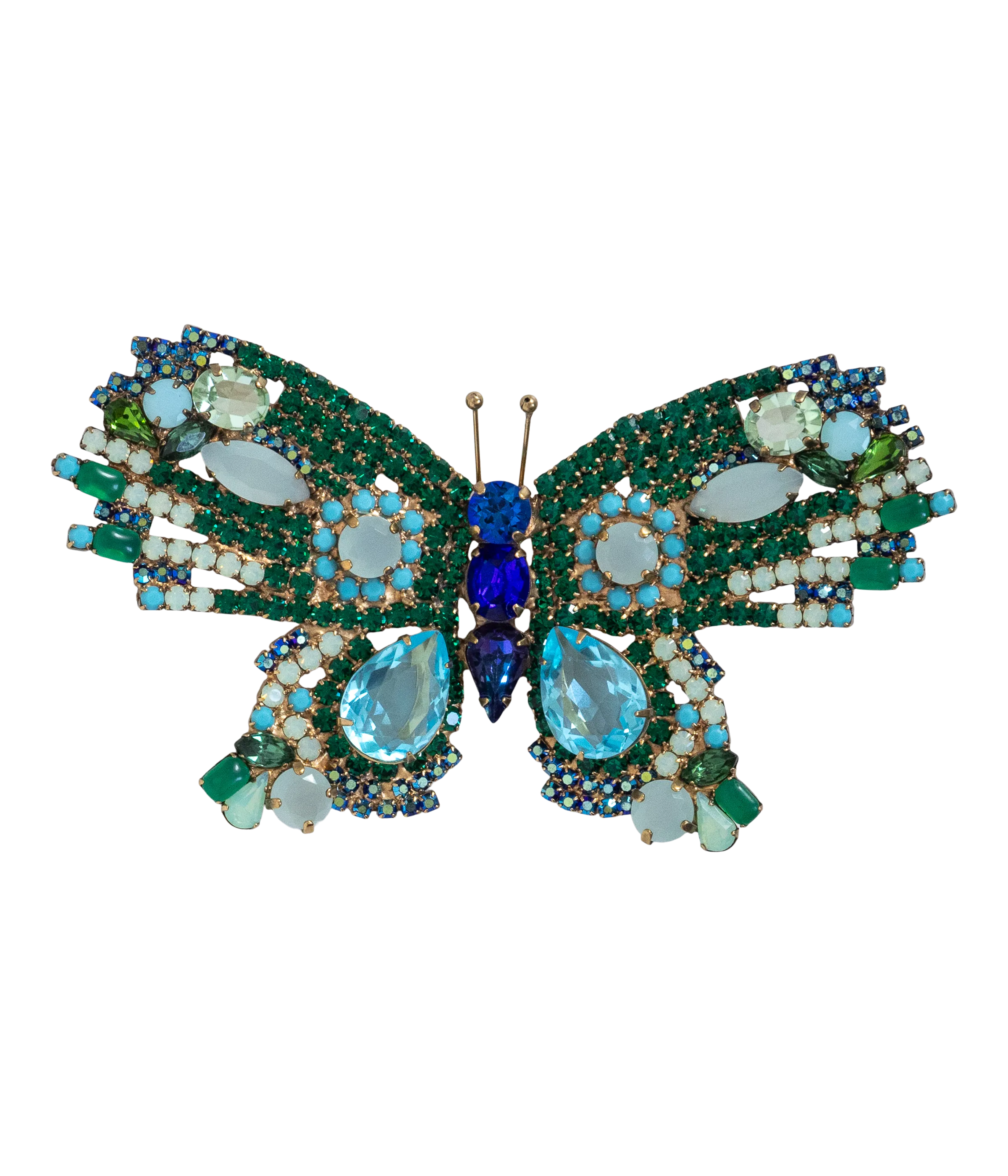 X-Large Butterfly in Emerald / Aqua / Turquoise