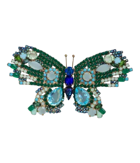 X-Large Butterfly in Emerald / Aqua / Turquoise