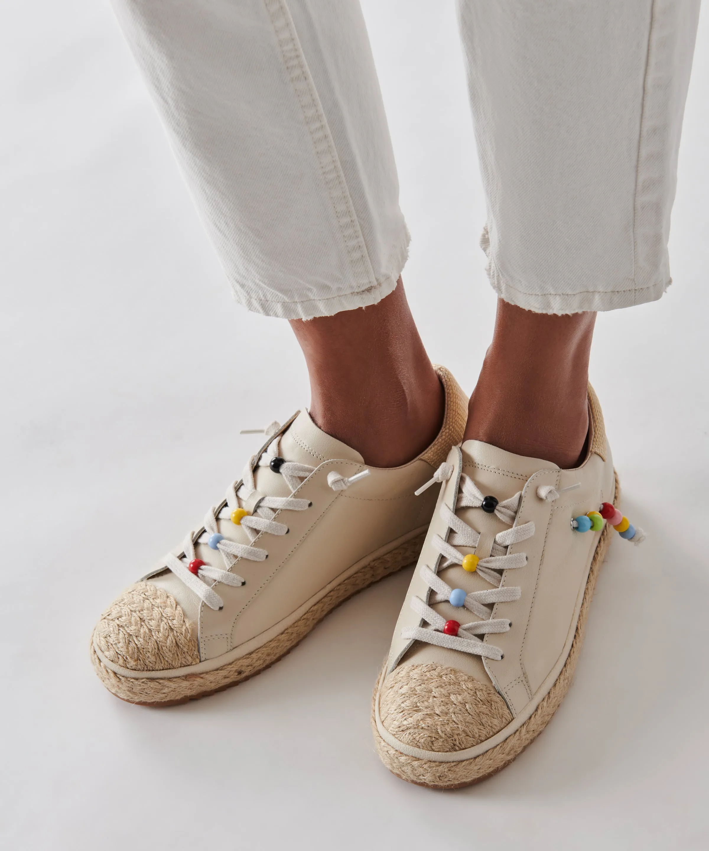 ZOE PRIDE SNEAKERS IVORY LEATHER