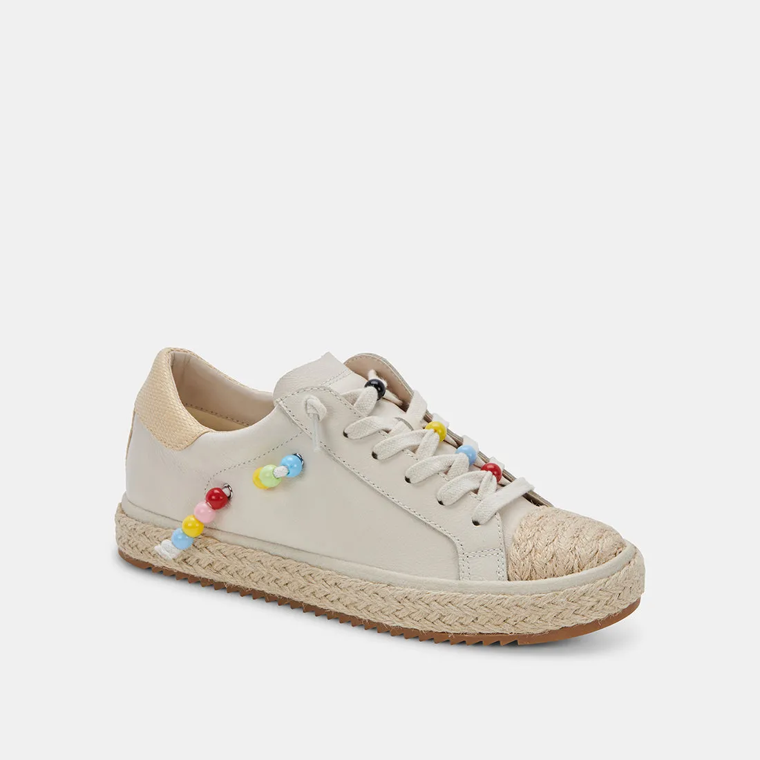 ZOE PRIDE SNEAKERS IVORY LEATHER