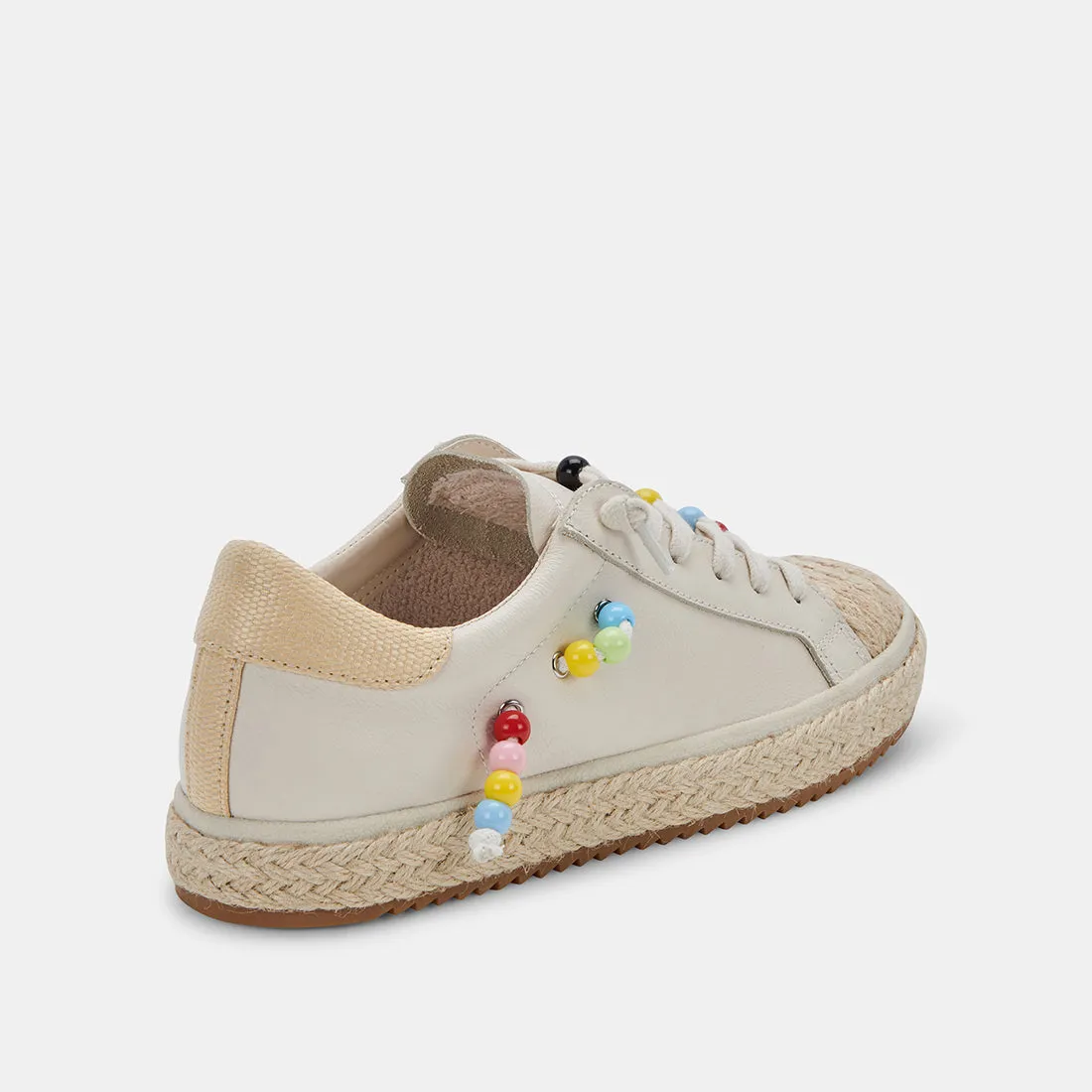 ZOE PRIDE SNEAKERS IVORY LEATHER